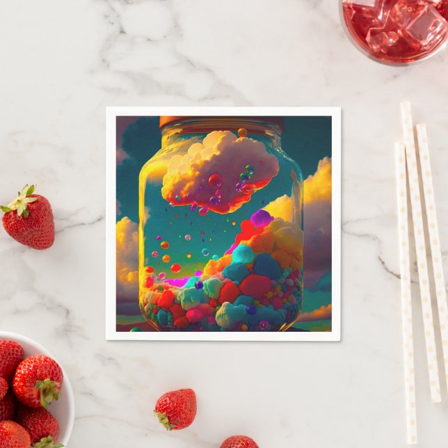 Serviette En Papier Artsy Jar (En situation)