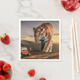 Serviette En Papier Artsy Tiger