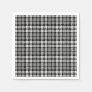 Serviette En Papier Ash Grey Blackwatch Campbell Tartan Plaid