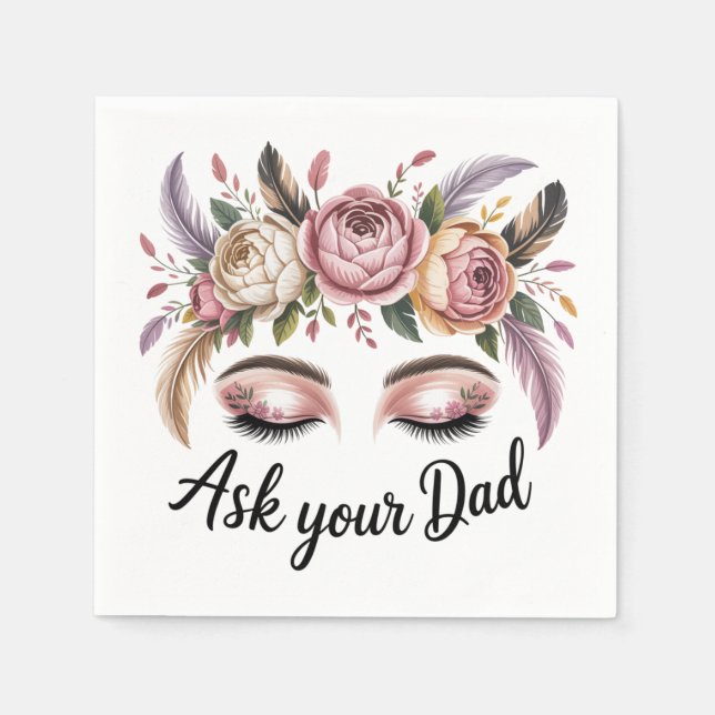 Serviette En Papier Ask Your Dad (Devant)