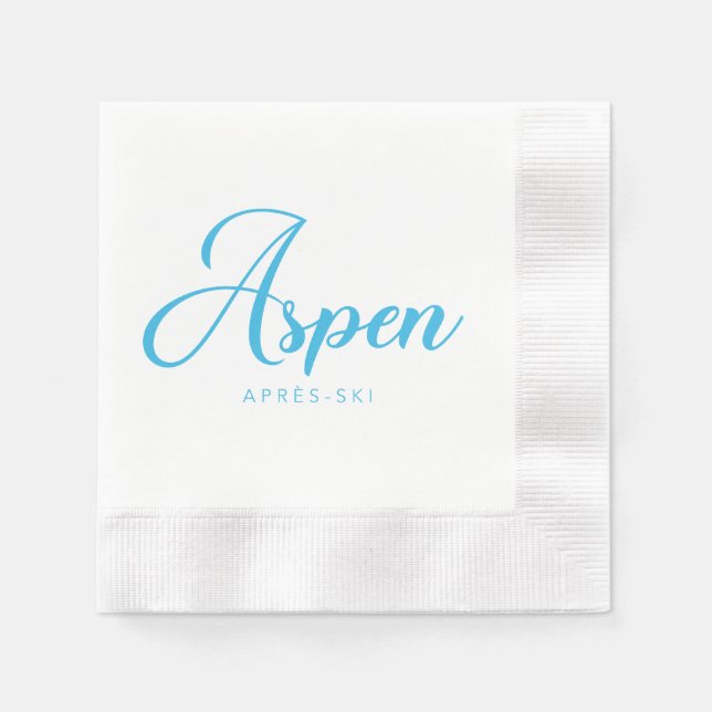 Serviette En Papier ASPEN Apres-Ski (Devant)