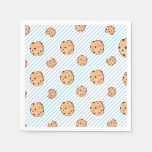 Serviette En Papier Assiette en papier bleu pour anniversaire avec lai