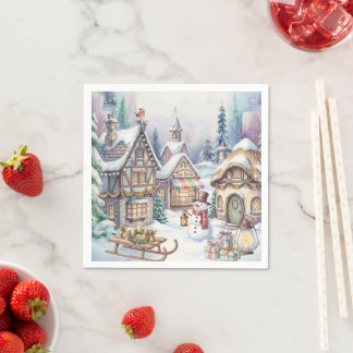 Serviette En Papier Assiette en papier Magical Winter World
