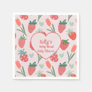 Serviette En Papier Assiette en papier pour Baby Shower Berry Sweet St