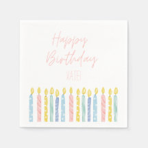 Assiettes de fête d'anniversaire personnalisées