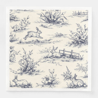 Serviette En Papier Assiettes de Lapin de Pâques