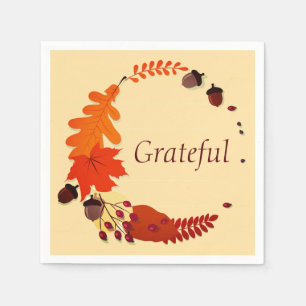 Serviette En Papier Assiettes en papier de Thanksgiving