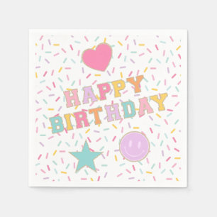 Serviette En Papier Assiettes en papier pour anniversaire avec lettres