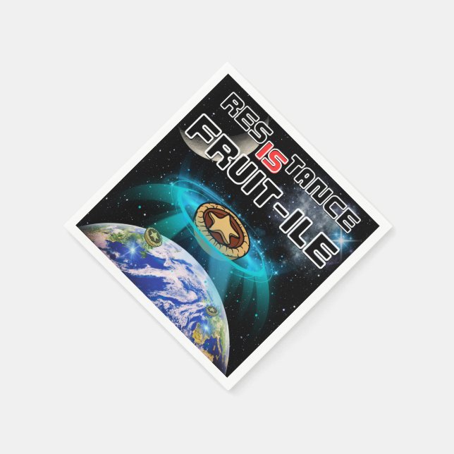 Serviette En Papier Assimilation des minces tartes de la Terre (Coin)