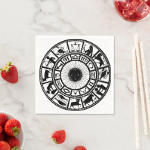 Astrologie vintage Roue Zodiaque
