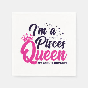 Serviette En Papier Astrologie Zodiac - Février Mars Anniversaire Pisc