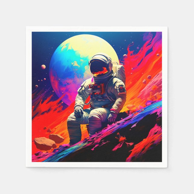 Serviette En Papier Astronaut (Devant)
