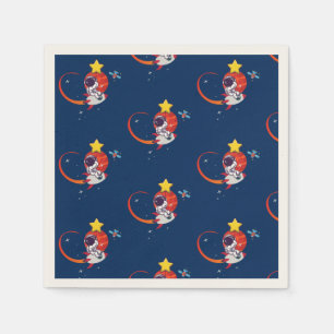 Serviette En Papier Astronaut de l'espace extra-atmosphérique Annivers