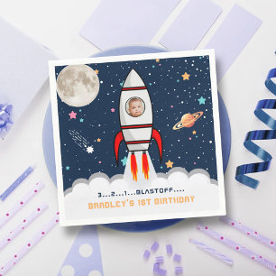 Serviette En Papier Astronaut Rocket Espace extra-atmosphérique 1ère p