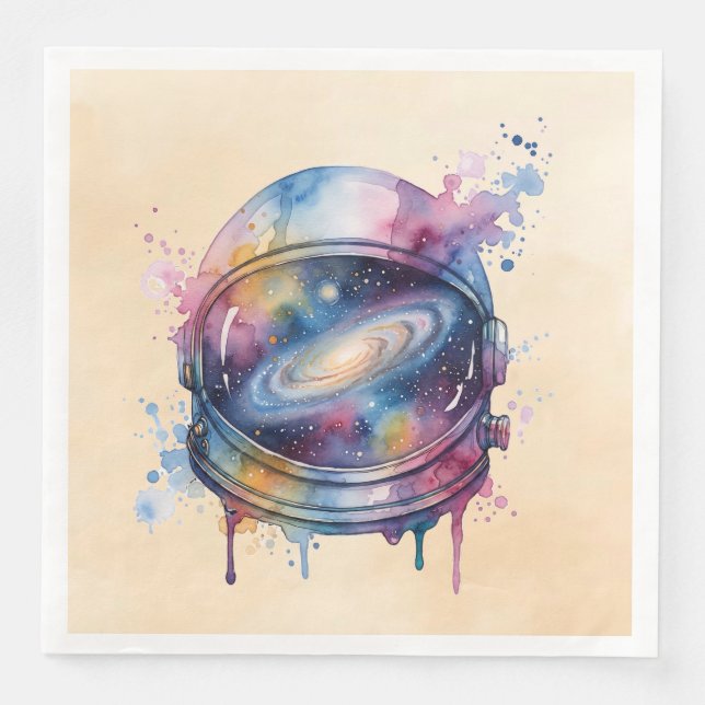 Serviette En Papier Astronaute (Devant)