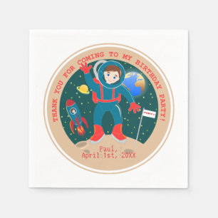 Serviette En Papier Astronaute