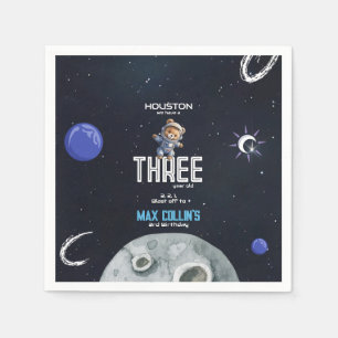 Serviette En Papier Astronaute de l'espace extérieur Anniversaire de t