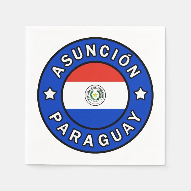 Serviette En Papier Asunción Paraguay (Devant)