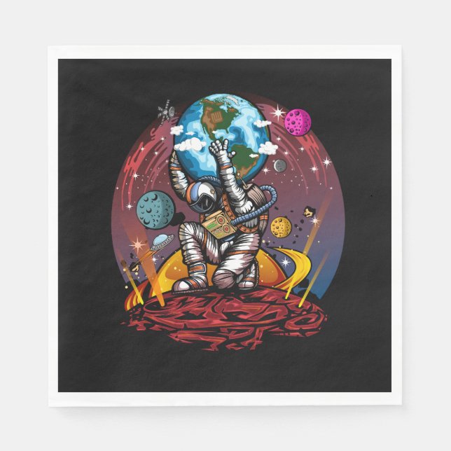 Serviette En Papier Atlas Space Man (Devant)