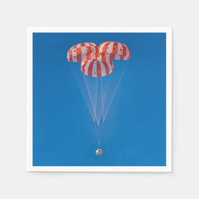 Serviette En Papier Atterrissage en parachute spatial Orion (Devant)