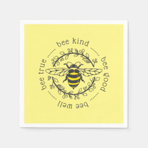 Serviette En Papier Attitudes des abeilles