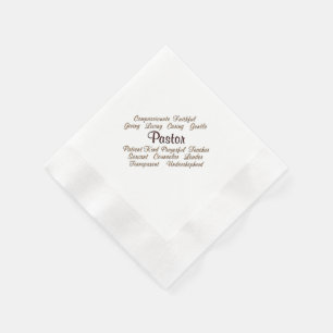 Serviette En Papier Attributs du pasteur
