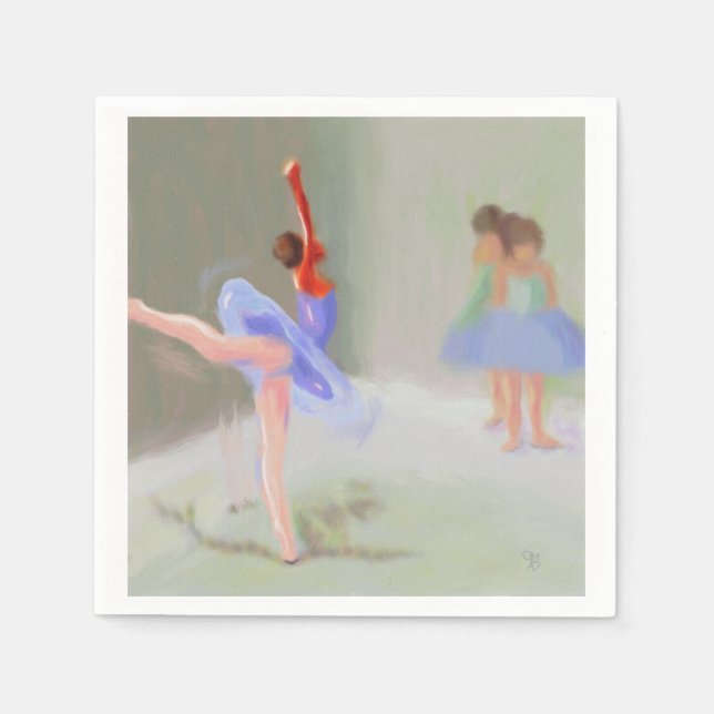 Serviette En Papier Au Ballet (Devant)