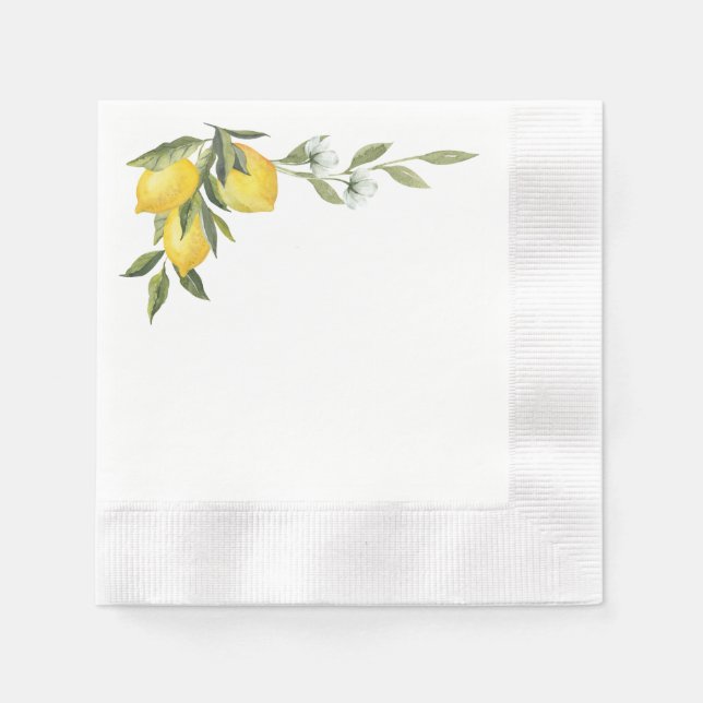 Serviette en papier au citron (Devant)