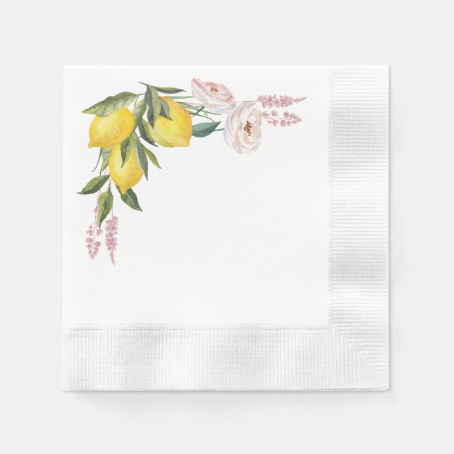 Serviette en papier au citron (Devant)