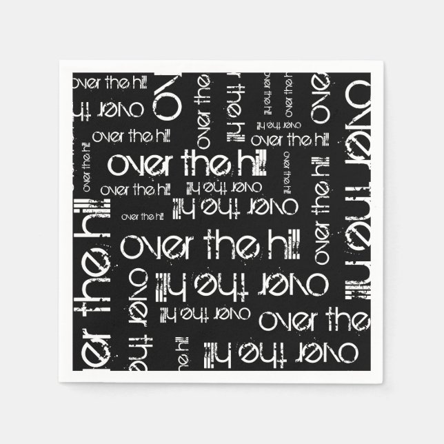 Serviette En Papier Au-dessus de la colline (Devant)