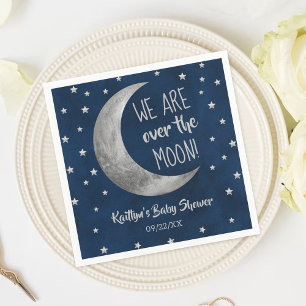 Serviette En Papier Au-Dessus De La Lune Baby shower serviettes