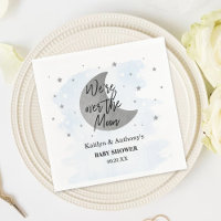 Au-Dessus De La Lune | Garçons Baby shower serviet