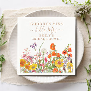 Serviette En Papier Au revoir Mademoiselle, bonjour Madame, Baby Showe