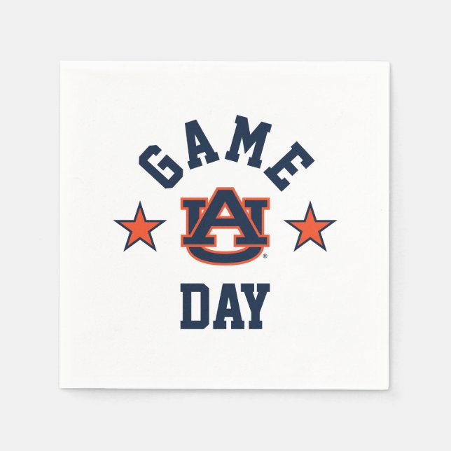 Serviette En Papier Auburn University Jeu Day (Devant)