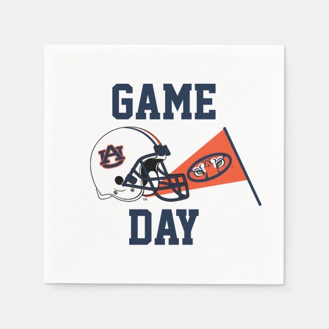 Serviette En Papier Auburn University Jeu Day (Devant)