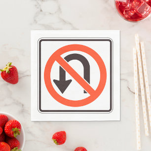 Serviette En Papier Aucun signe de virage U