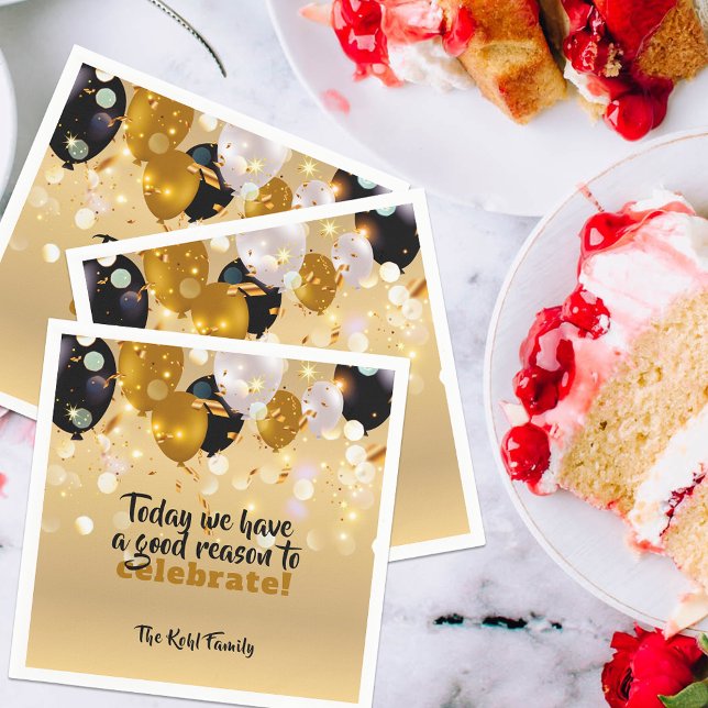 Serviette En Papier Aujourd'Hui, Nous Avons Une Bonne Raison De Célébr (Créateur téléchargé)