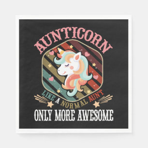 Serviette En Papier Aunticorn Comme Une Tante Seulement De Superbes Ta