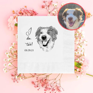 Serviette En Papier Australian Shepherd Dog Personnalisé Je fais aussi