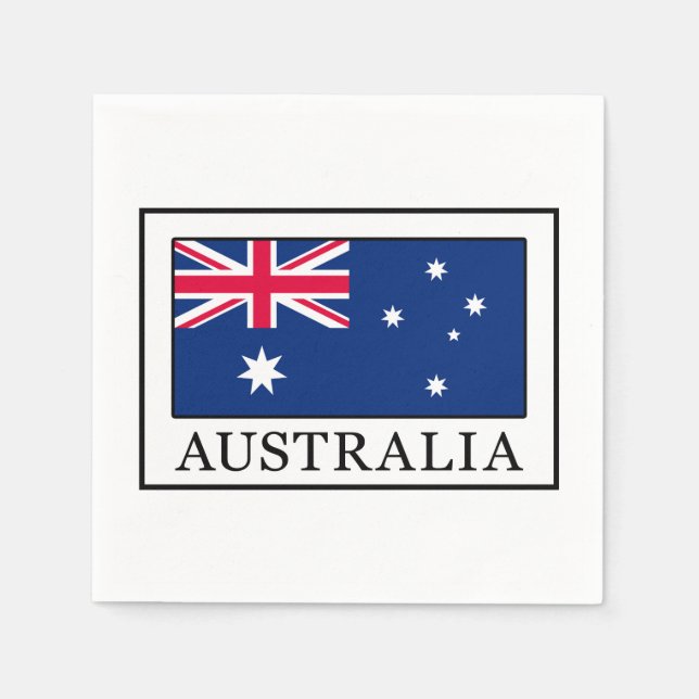 Serviette En Papier Australie (Devant)