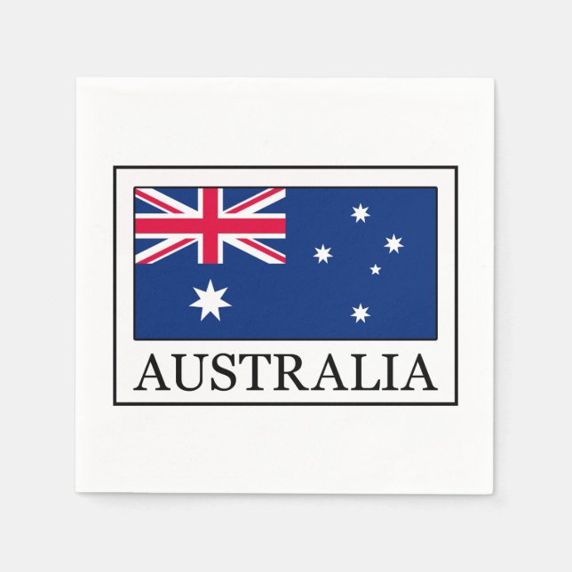 Serviette En Papier Australie (Devant)