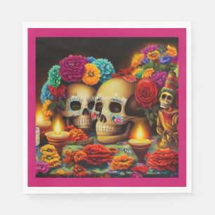 Serviette En Papier Autels de la Fête des Morts 3