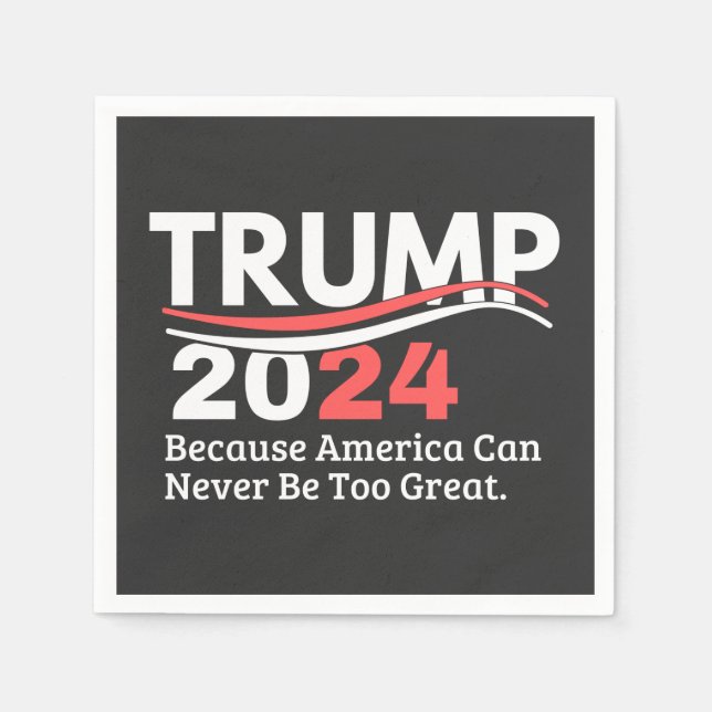 Serviette En Papier autocollant trump 2024 (Devant)