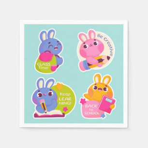 Serviette En Papier autocollants mignons pour les enfants