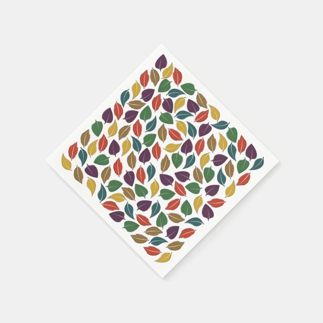 Serviette En Papier Automne (Coin)