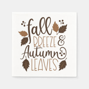 Serviette En Papier Automne Breeze Feuilles d'automne