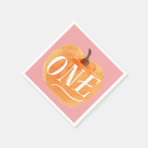 Serviette En Papier Automne Citrouille Automne Premier Anniversaire