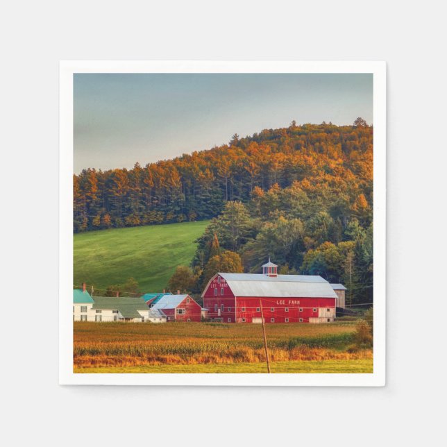 Serviette En Papier Automne dans le New Hampshire (Devant)