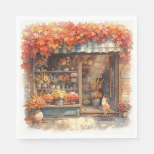 Serviette En Papier Automne Fleuriste Shop