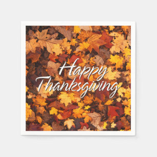 Serviette En Papier Automne laisse 6 options